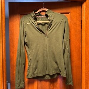 Nike Women's Forest Green Long Sleeve Tee